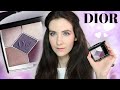 Using DIOR 5 Color eyeshadow palette 159 Plum Tulle | Purple Spring makeup look 2021