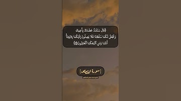 سورة القصص الآية ٣٣ الى ٣٥ بصوت الشيخ محمد صديق المنشاوي