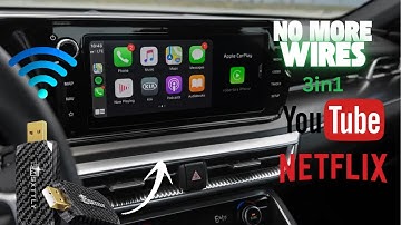 MSXTTLY V-Stream 3-in-1 Wireless Adapter – Wireless CarPlay + Android Auto + Streaming Apps!