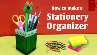 DIY - Stationary Organizer by box | Pen Holder Organizer🖊️🖋️ #penholder #penholderdiy #easydiy #art
