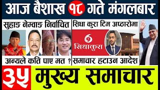 Nepali News🔴Today news l  l nepal election news today l Aajako mukhya samachar nepali,baisakh 18