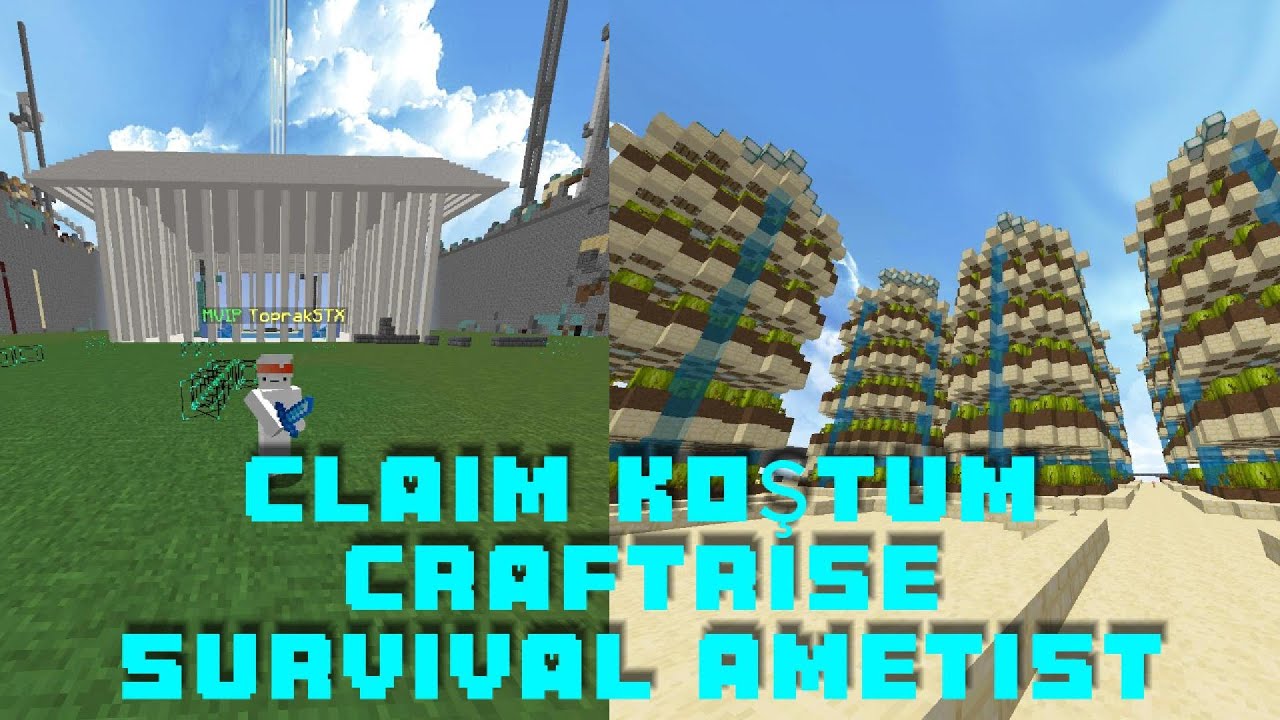Quastt'ın claimini buldum! 🥳 | Craftrise | Survival Ametist