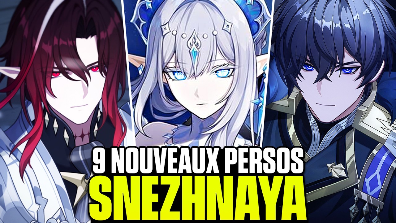 L'ARCHON CRYO EST LÀ ! 9 Nouveaux PERSONNAGES Snezhnaya et DOUBLEURS (Genshin Impact)