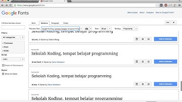 20 font face dan google font
