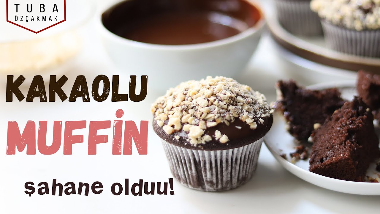Yumuşacık Muffin Mikser Kullanmak Yok Kakaolu Muffin Nasıl Yapılır ? Cupcake Tarifi Kakaolu Kek