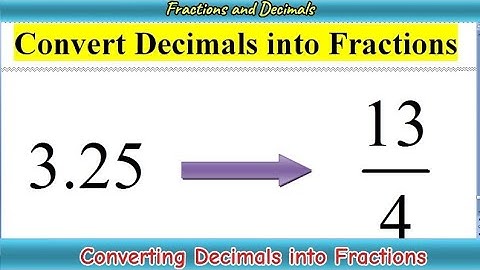 Converting Decimals to Fractions 4th Grade Maths | Fractions and Decimals | MathOGuide