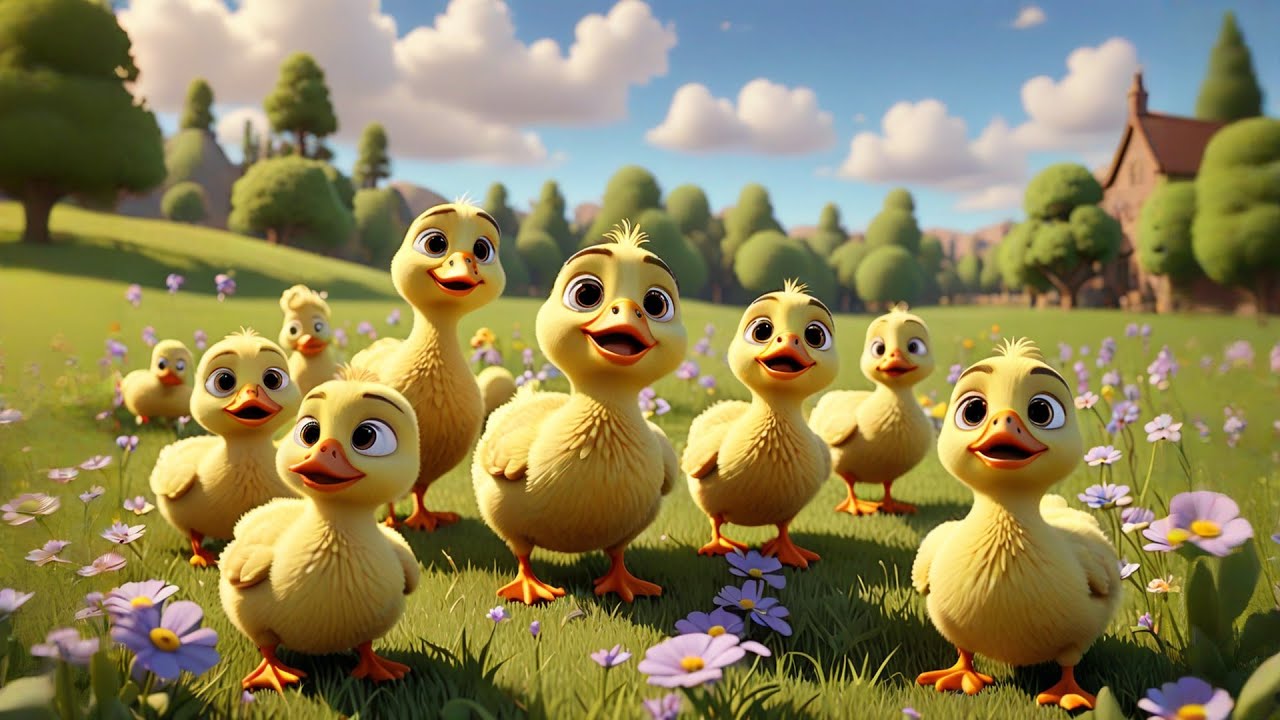 Count Ducks Seven Baby Ducks Count to Seven | Counting Song for Kids | Nursery ...