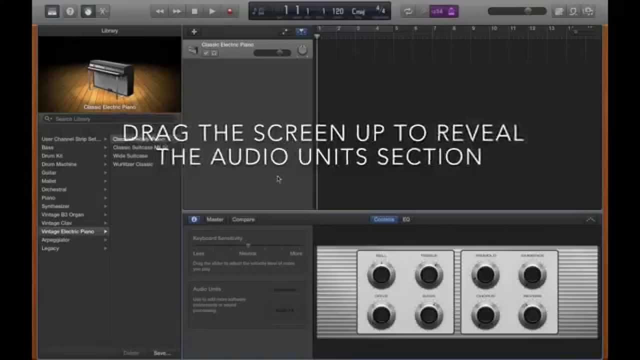 How to Use Audio Units in GarageBand X YouTube