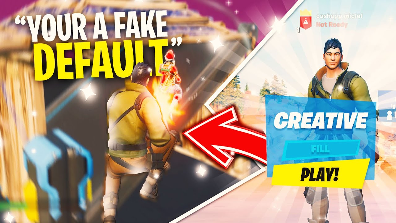 I PRETENDED TO BE A DEFAULT SKIN