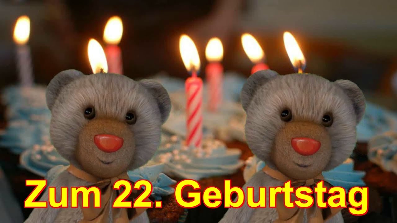 22 Jahre Zum Geburtstag Alles Liebe Gute Happy Birthday To You Facerig Deutsch German Youtube