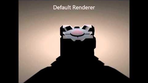 Companion Cube Turntable 3ds max