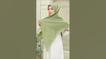 Tutorial Memakai Hijab Segiempat Menutup Dada Untuk Lebaran 2022