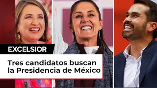 Tres candidatos a la búsqueda de la Presidencia de México