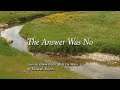 THE ANSWER WAS NO (Official Music Lyric Video)