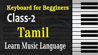 Learn piano tamil Class-2, how to read music notes in tamil (part 2)