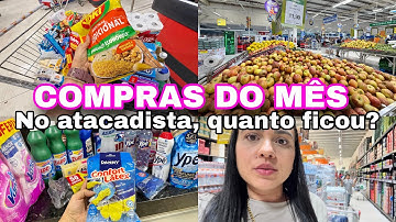 COMPRAS DO MÊS NO ASSAÍ ATACADISTA 🏡CONSEGUI ECONOMIZAR?? VLOG MERCADO + VALORES🙏Glaucia Moura 