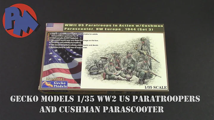 Gecko 1/35 WWII US Paratroopers with Cushman Parascooter