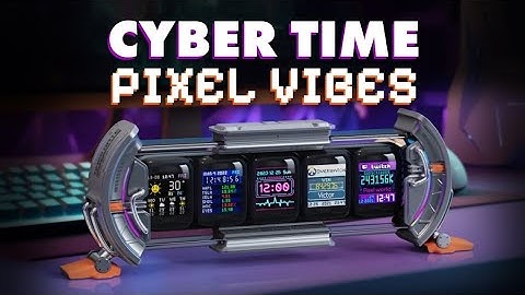 Transform Your Gaming Setup with a Futuristic Cyberpunk Digital Clock | RGB LED & Pixel Art