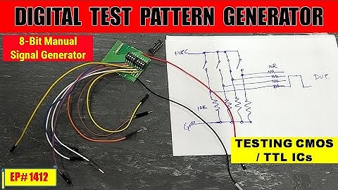 {1412} Digital Test Pattern Generator | 8-Bit Manual Logic Signal Generator | Testing CMOS & TTL ICs