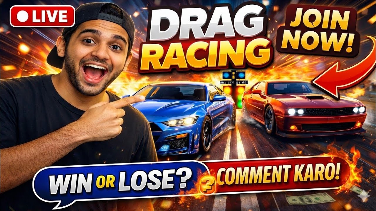 LIVE 🔴 Drag Racing Challenge | Jeet Ya Haar 😱