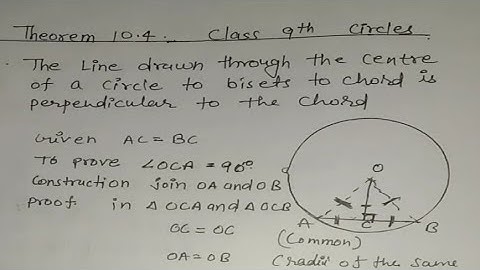 #Maths class 9th Ncert theorem 10.4