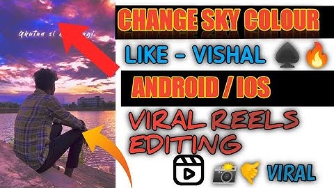 How to make Aesthetic sky change video in Android/ iOS | sky change video editing|sky changing video