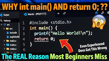 Why int main() & return 0? | C Programming Bangla @bissawjit