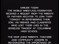 WWF Raw paying respects to Columbine victims (rare video)