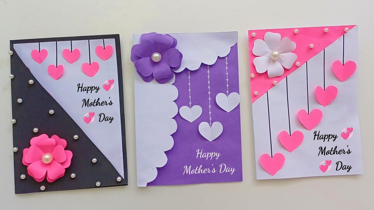 3 Easy & Beautiful Mother's day cards 🥰💖// how to make easy mothers day ...