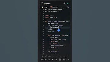 Load Video & Convert to NumPy Array with Python (OpenCV)
