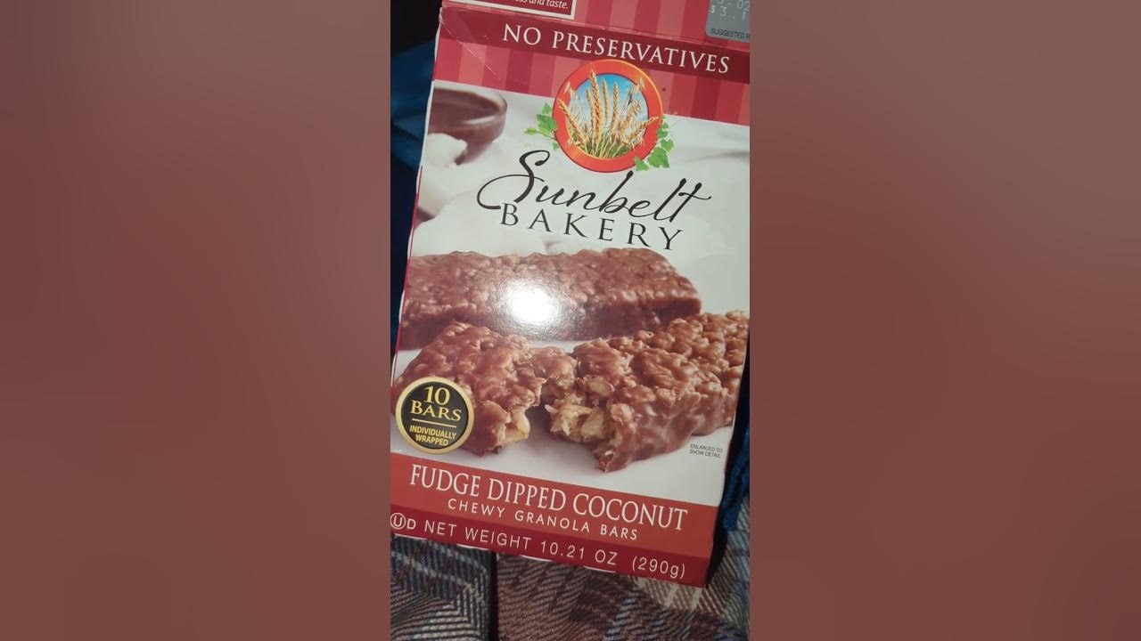 Sunbelt Bakery Fudge Dipped Coconut Granola Bars! YouTube
