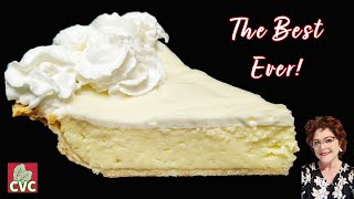 Amazing Cheese Surprise Pie Cheesecake Pie Vanilla Sour Cream Topping