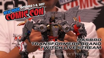 NYCC 2017 Hasbro Transformers Twitch Live Stream - Titan Class Predaking wing revealed!