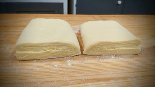 Leveles Tészta - Blundel tészta Hajtogatott Vajas Tészta  - Így készítsd el házilag Puff-pastry