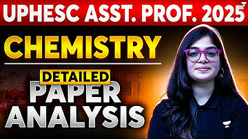 UPHESC 2025 Chemistry Paper Solution | UPHESC Assistant Professor 2025 Paper Solution #uphesc