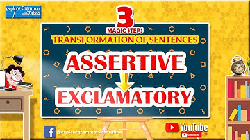 Assertive to Exclamatory । Transformation of Sentences । English Grammar। Part-3