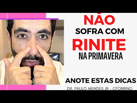 Como evitar sintomas de rinite na primavera devido ao pólen?