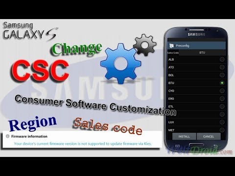 How to Change Sales code [CSC] for Samsung Galaxy S4