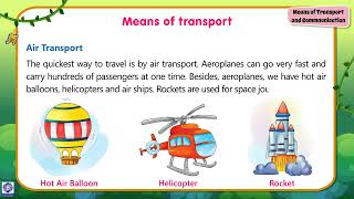 Explore Green World System  || Class 3 || Chapter 14 || Means of Transport and Commnunication Wealth