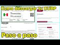 DESCARGA TU CURP FÁCIL Y RÁPIDO. paso a paso