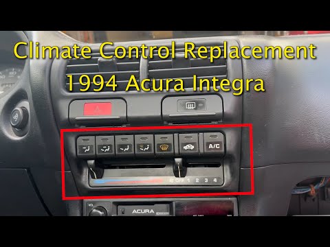 Acura Integra 1994 Climate Control Assembly Replacement