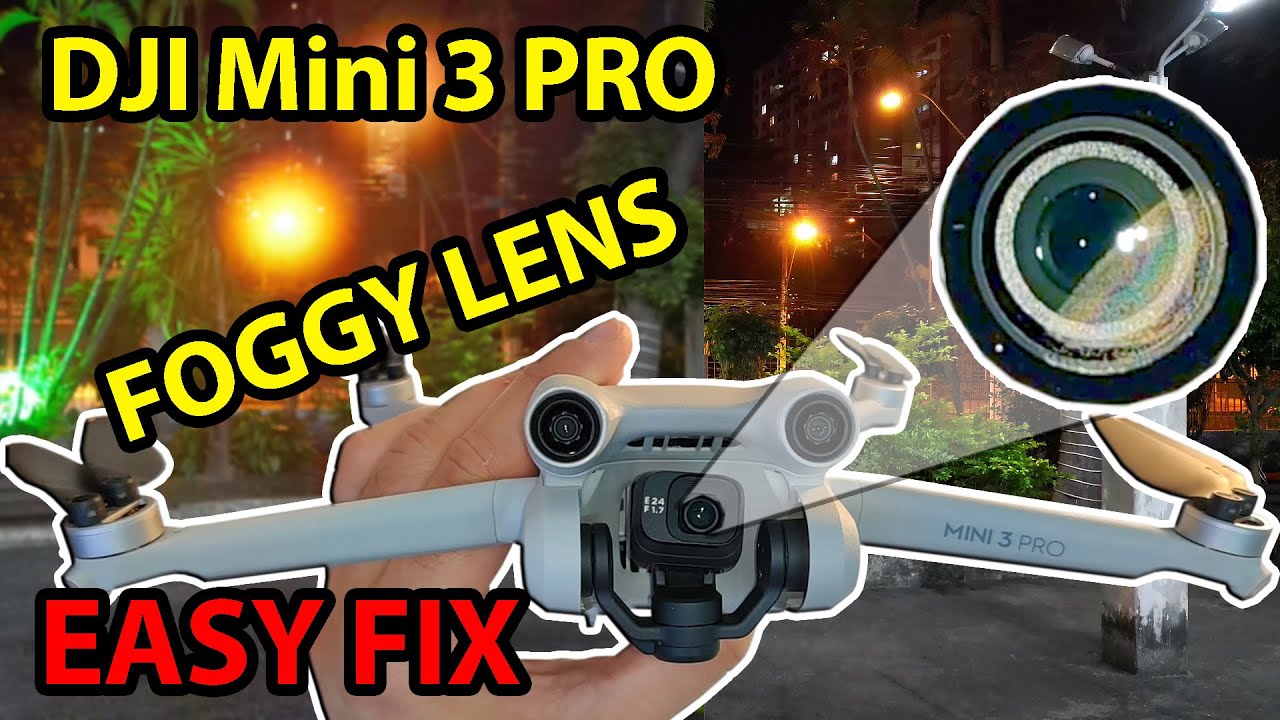 DJI Mini 3 Pro foggy lens fix / DJI Mini 3 lente embaçando RESOLVIDO! Lens fogging problem mini 3