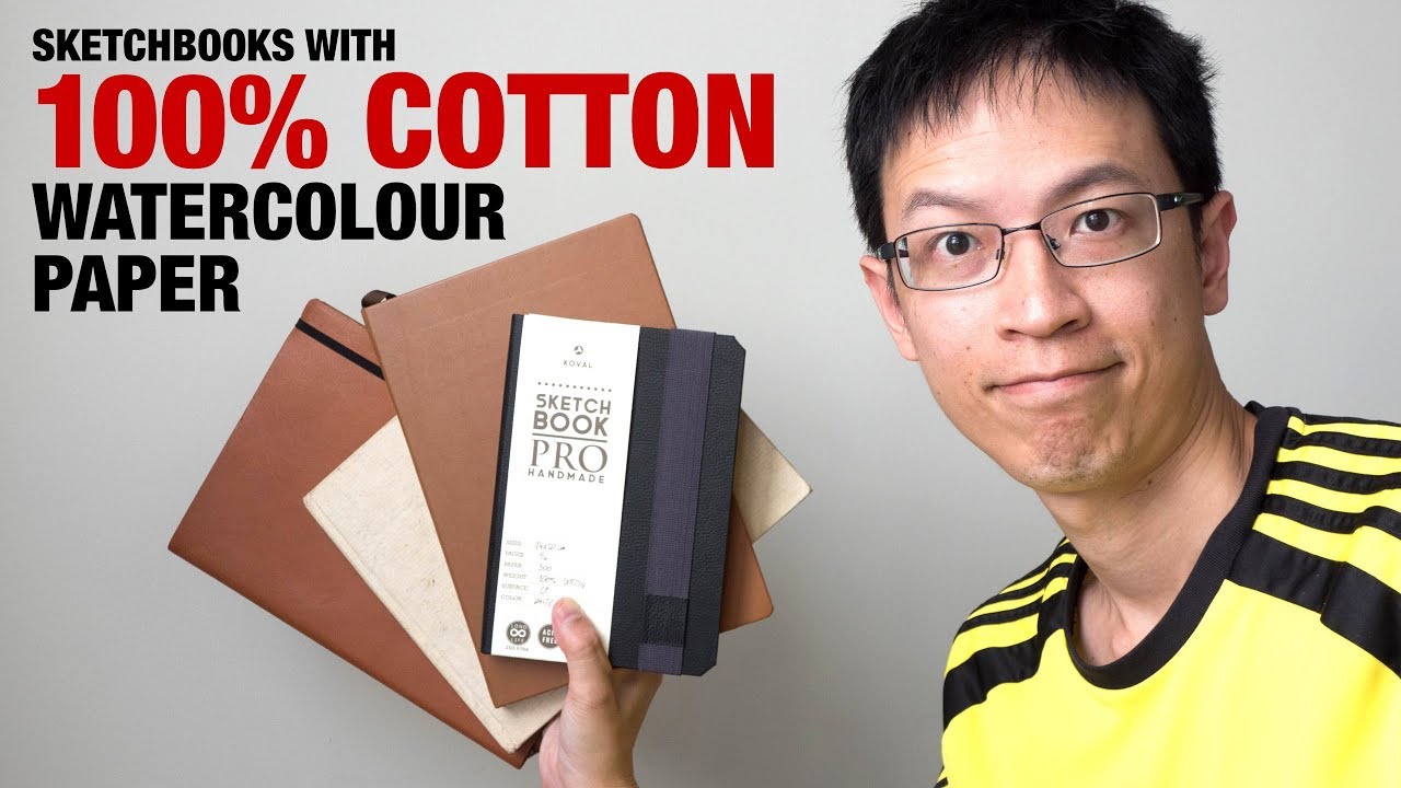Sketchbooks with 100% COTTON watercolour paper 