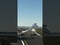 #shorts Concorde Landing in Gusty Crosswind | Epic Outside View