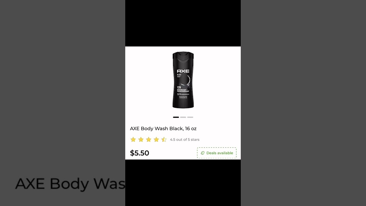  2 For Axe Body Wash At Dollar General
