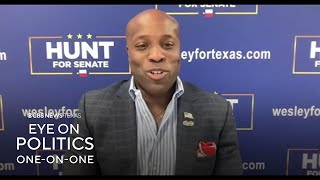 Republican candidate for U.S. Senate, Wesley Hunt, discusses his campaign against Cornyn and Paxton