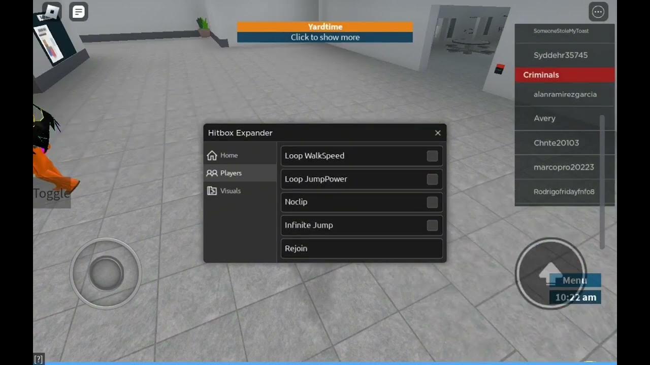 Roblox fe script showcase hitbox expander youtube