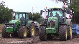 John Deere 7920 &amp; 6215R + Fontana leveler &amp; scraper - Ground leveling &amp; pure sound | Livellamento