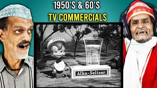 Villagers React To 1950's & 60's TV Commercials ! Tribal React To 1950's & 60's TV Commercials