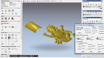 ARTCAM PRO Reliefs on Basic curved surface